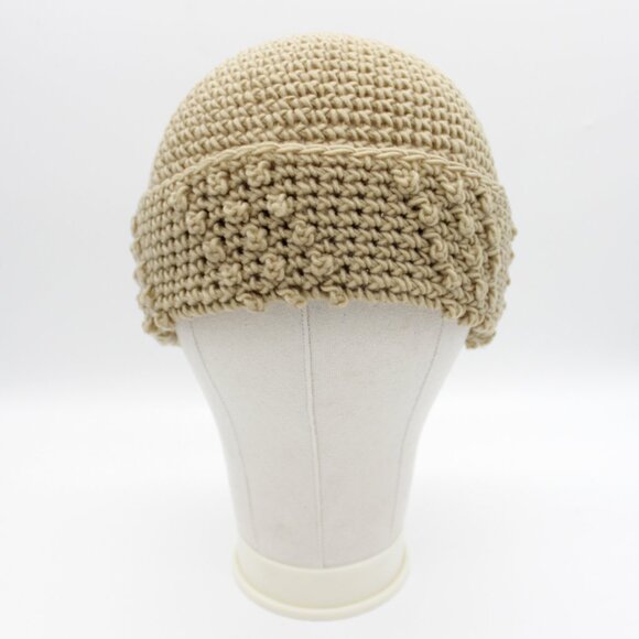 Vintage Jason Maxwell Beige Textured Knit Beanie - Picture 2 of 7